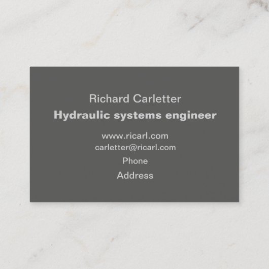 光沢があるブラシをかけられた金属のプロフェッショナル 名刺 (裏面)