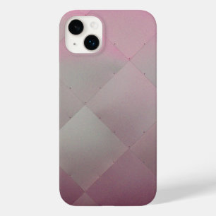 光沢があるモダンのチェック模様の金属のピンク Case-Mate iPhone 14 PLUSケース