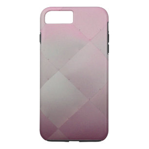 光沢があるモダンのチェック模様の金属のピンク iPhone 8 PLUS/7 PLUSケース