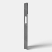 光沢があるモダンのチェック模様の金属の銀 Case-Mate iPhoneケース (裏面 / 右)