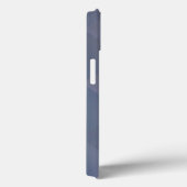 光沢があるモダンのチェック模様の金属の青 Case-Mate iPhoneケース (裏面 / 右)