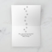 光沢がある事のクリスマスカード シーズンカード (内部)