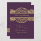 光沢がある招待状 招待状 (正面/裏面)