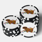 光沢がある犬 ポーカーチップ (積み重ね)
