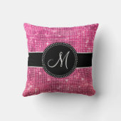 光沢がある輝きのモノグラムのな枕 クッション (裏面)