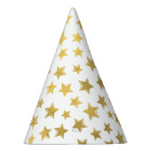 光沢がある金ゴールドの星2のパーティーの帽子 パーティーハット (右)