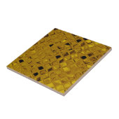 光沢がある金属ガーリーなイエロー・ゴールドのダイヤモンド タイル (側面)