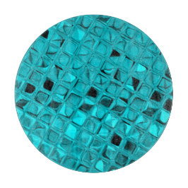 光沢がある金属ティール（緑がかった色）のダイヤモンドの蛇紋岩 カッティングボード