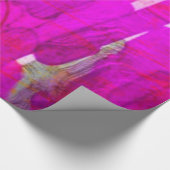 光沢がある金属色のピンク、包装紙 ラッピングペーパー (角)