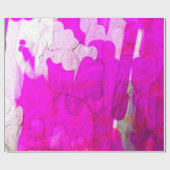 光沢がある金属色のピンク、包装紙 ラッピングペーパー (フラット)