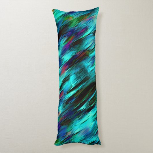 光沢が青からシアノまで染色され、赤みを帯びた斑点d ボディピロー (裏面 (縦))