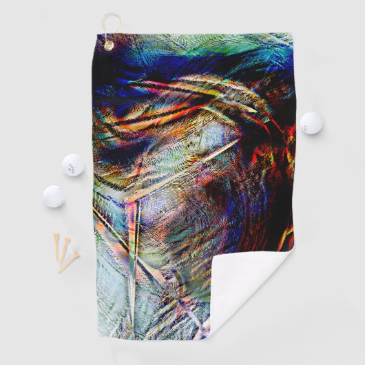 光沢と暗いtouchでデジタルスクラッチの混乱 ゴルフタオル (インサイチュ)