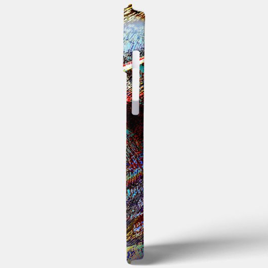 光沢と暗いtouchでデジタルスクラッチの混乱 Case-Mate iPhoneケース (裏面 / 左)