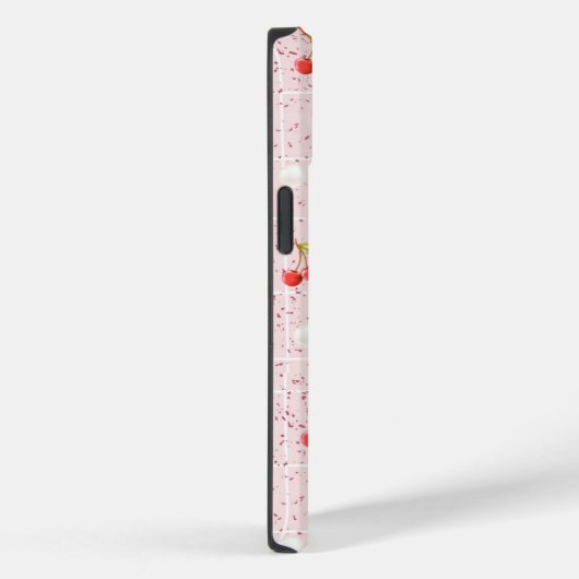 光沢のあるさくらんぼと真珠 – iPhoneケース Case-Mate iPhoneケース (裏面 / 右)