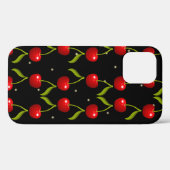 光沢のあるさくらんぼパターン Case-Mate iPhoneケース (裏面 (横))