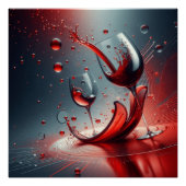 光沢のあるウォールアート ポスター (正面)