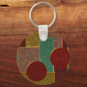 光沢のあるエミリーパターン キーホルダー (正面)