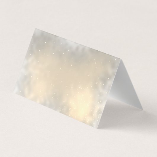 光沢のあるエレガント金ゴールドの輝くサンキューカード 名刺 (裏面)