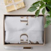 光沢のあるエレガント金ゴールドタイポグラフィワールドズベストパパ 薄葉紙 (ギフト)