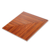 光沢のあるオレンジ自然な木の板 タイル (側面)