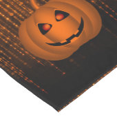 光沢のあるカボチャのオレンジ色のストリングライトテーブルランナー ショートテーブルランナー (コーナー)