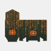 光沢のあるカボチャのハロウィーンの文字列ライト優先ボックス フェイバーボックス (折り畳みなし)