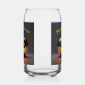 光沢のあるカボチャのハロウィーン ガラス缶 (右)