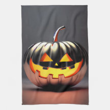 光沢のあるカボチャのハロウィーン