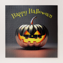 光沢のあるカボチャのハロウィーン ジグソーパズル