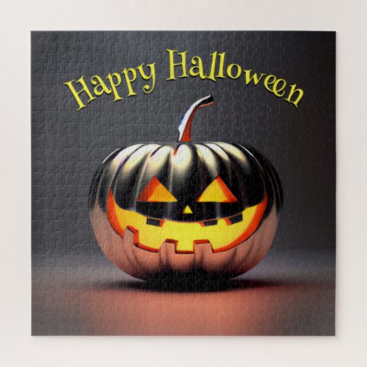光沢のあるカボチャのハロウィーン ジグソーパズル (縦)