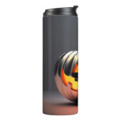 光沢のあるカボチャのハロウィーン タンブラー (回転左)