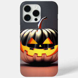 光沢のあるカボチャのハロウィーン iPhone 15 PRO MAXケース