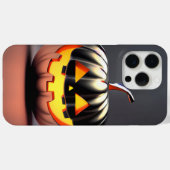 光沢のあるカボチャのハロウィーン Case-Mate iPhoneケース (裏面 (横))
