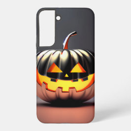光沢のあるカボチャのハロウィーン SAMSUNG GALAXY S22+ケース