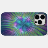 光沢のあるカラフルファンタジー花抽象芸術フラクタル芸術 Case-Mate iPhoneケース (裏面 (横))
