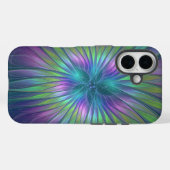 光沢のあるカラフルファンタジー花抽象芸術フラクタル芸術 Case-Mate iPhoneケース (裏面 (横))