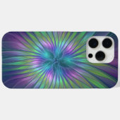 光沢のあるカラフルファンタジー花抽象芸術フラクタル芸術 Case-Mate iPhoneケース (裏面 (横))