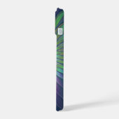 光沢のあるカラフルファンタジー花抽象芸術フラクタル芸術 iPhone 15ケース (左側面)