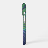 光沢のあるカラフルファンタジー花抽象芸術フラクタル芸術 iPhone 16ケース (左側面)