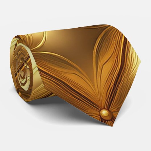 光沢のあるキルティング金ゴールド ネクタイ (ロール)