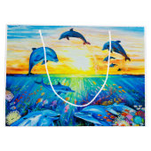 光沢のあるギフトバッグ ラージペーパーバッグ (裏面)