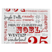 光沢のあるクリスマスの喜びの大きいギフトバッグ- ラージペーパーバッグ (裏面)