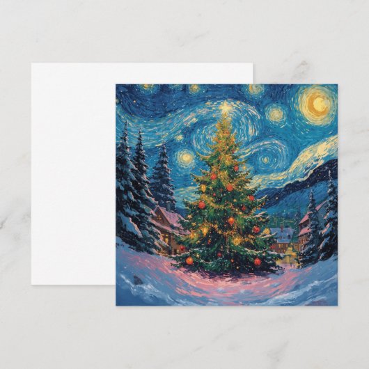 光沢のあるクリスマスツリー (正面/裏面)