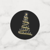 光沢のあるクリスマスツリー コンフェッティ (スモール正面)