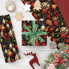 光沢のあるクリスマスボードラッピング紙 ラッピングペーパー