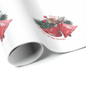 光沢のあるクリスマスラッピング紙-リングや輪in the Joy ラッピングペーパー (ロールコーナー)