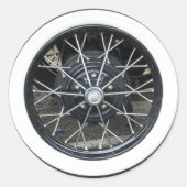 光沢のあるクロムヴィンテージ車のタイヤシール ラウンドシール (正面)