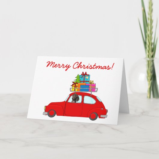 光沢のあるグリズリークリスマスカード シーズンカード (正面)