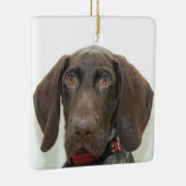 光沢のあるグリズリークリスマス装飾品 セラミックオーナメント (右)