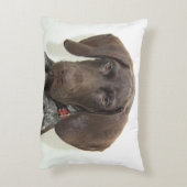 光沢のあるグリズリー アクセントクッション (裏面(縦))